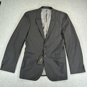 Hugo Boss Blazer Sport Coat Mens 40L Black Ryan1 Win1 Suit Jacket Two Button